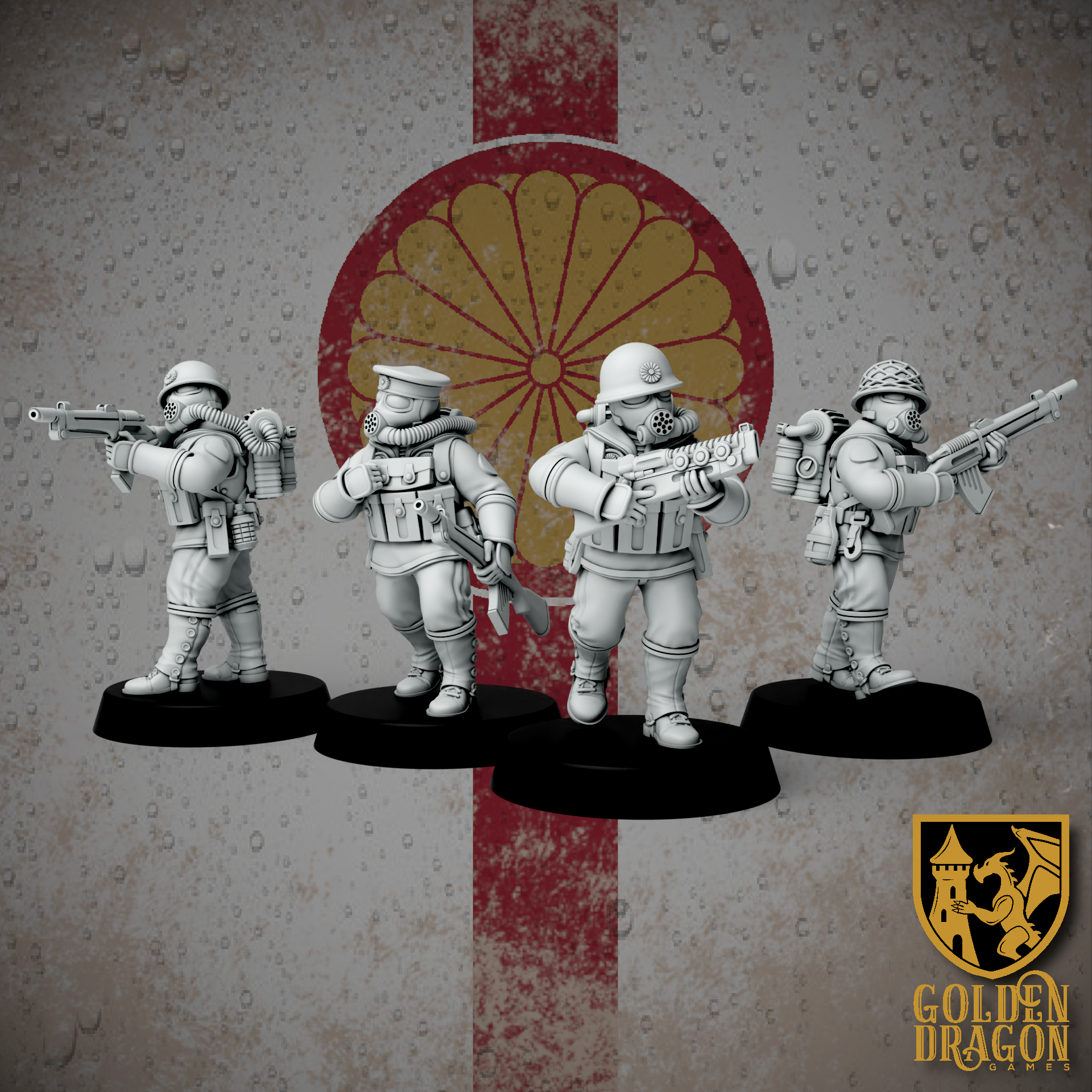 Empire of Japan Rikusentai Naval Infantry | Golden Dragon Games Weird WW2 Role Playing Miniatures