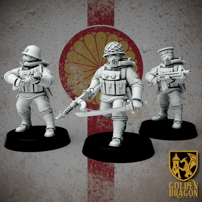 Empire of Japan Rikusentai Naval Infantry | Golden Dragon Games Weird WW2 Role Playing Miniatures