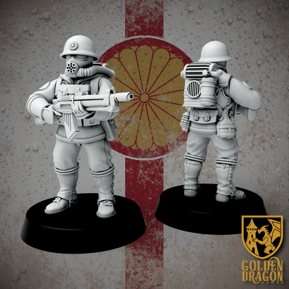 Empire of Japan Rikusentai Naval Infantry | Golden Dragon Games Weird WW2 Role Playing Miniatures
