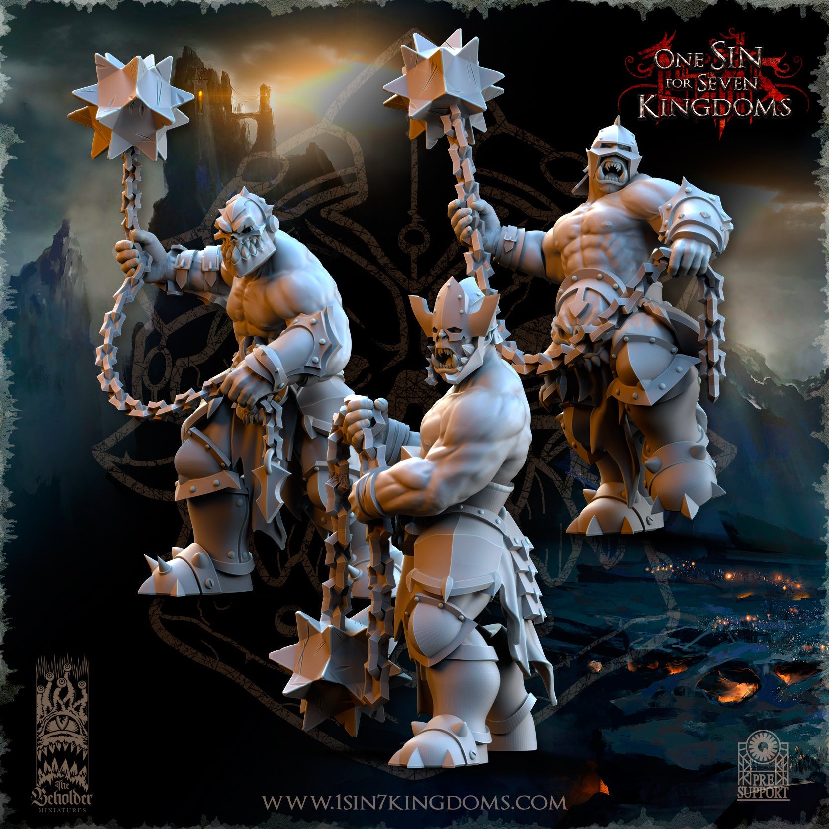 Nestah Orcs Wildlings | The Beholder Miniatures 28/32mm Fantasy Wargaming Miniatures