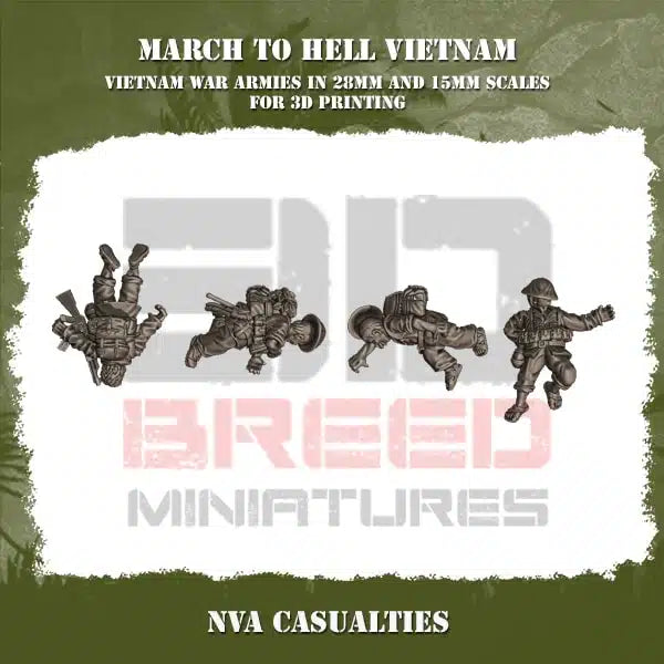 VIETNAM WAR NVA CASUALTIES | 3DBreed 15mm Wargaming Miniatures