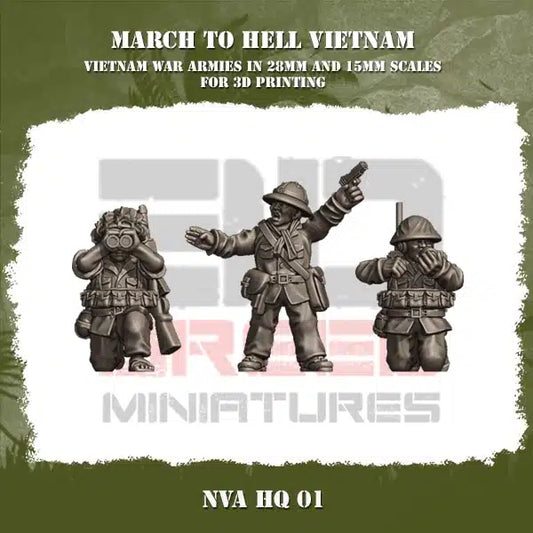 VIETNAM WAR NVA HQ | 3DBreed 15mm Wargaming Miniatures