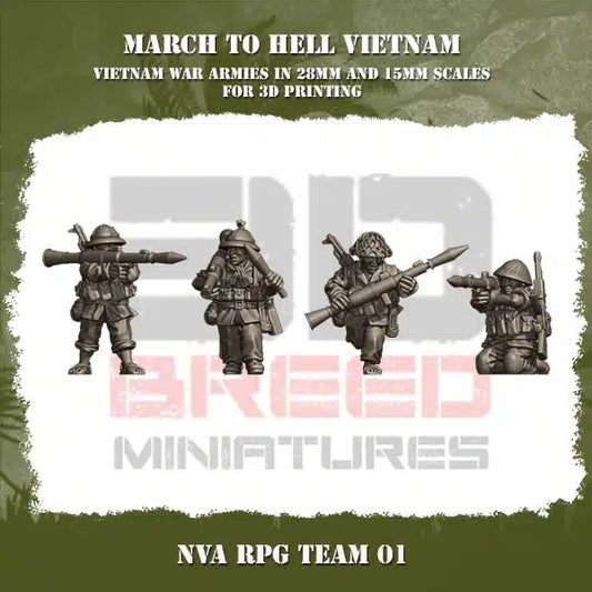 VIETNAM WAR NVA RPG TEAM | 3DBreed 15mm Wargaming Miniatures