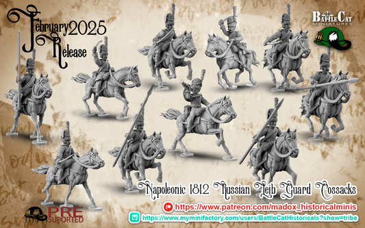 Napoleonic Russian Leib Guard Cossacks | Warbear Studios 28mm Historical Wargaming Miniatures Role Playing Miniatures