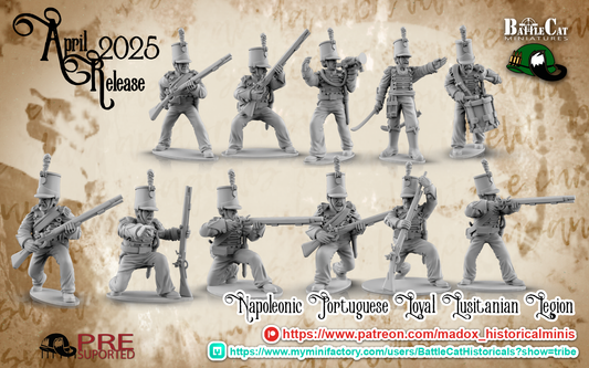 Napoleonic Portuguese Loyal Lusitanian Legion | Battlecat 28mm Historical Wargaming Miniatures Role Playing Miniatures