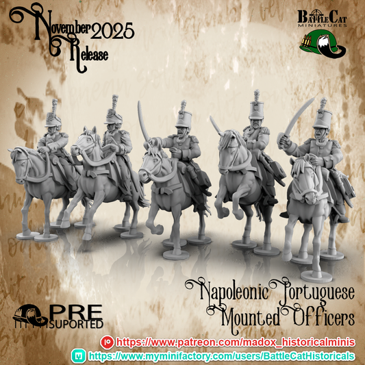 Napoleonic Mounted Officers | Battlecat 28mm Historical Wargaming Miniatures Role Playing Miniatures