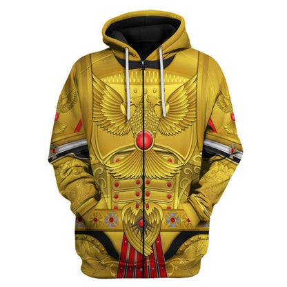 Human Emperor Gigachads | Grimark Space Wars Digital Print Sweatsuits Hoodies Human Emperor zipper / XS