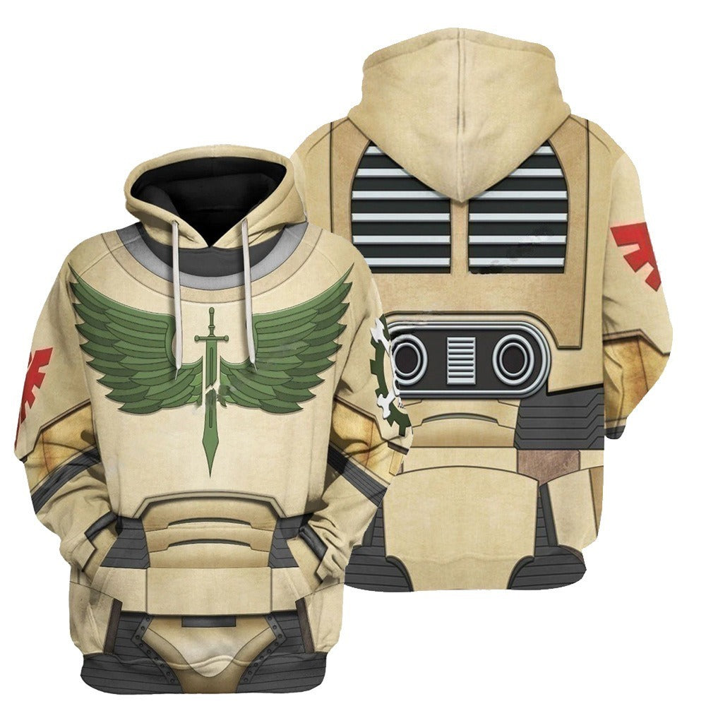 Gloomy Angels | Grimark Space Wars Digital Print Sweatsuits Hoodies Gloomy Angel - Pale Yellow Sweatshirt / XS