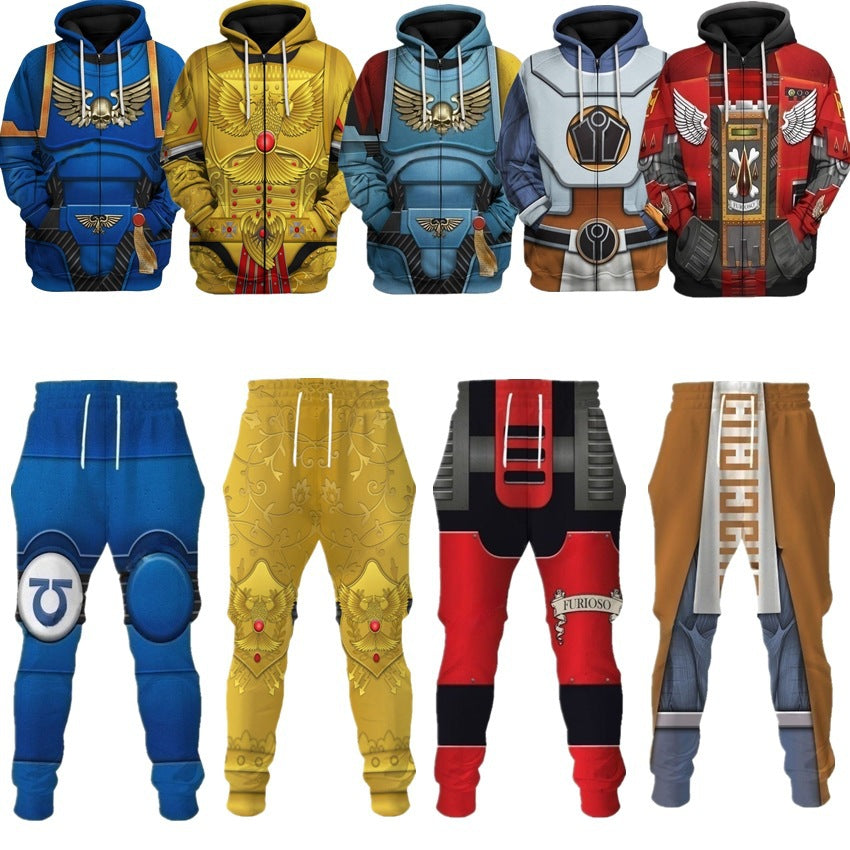 Human Emperor Gigachads | Grimark Space Wars Digital Print Sweatsuits Hoodies