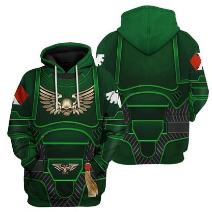 Gloomy Angels | Grimark Space Wars Digital Print Sweatsuits Hoodies Gloomy Angel - Green Sweatshirt / XS