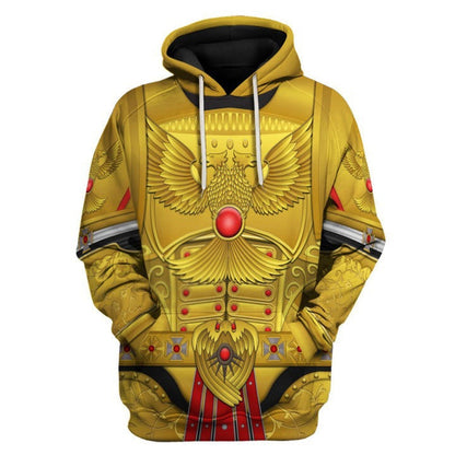 Human Emperor Gigachads | Grimark Space Wars Digital Print Sweatsuits Hoodies Human Emperor Sweatshirt / XS