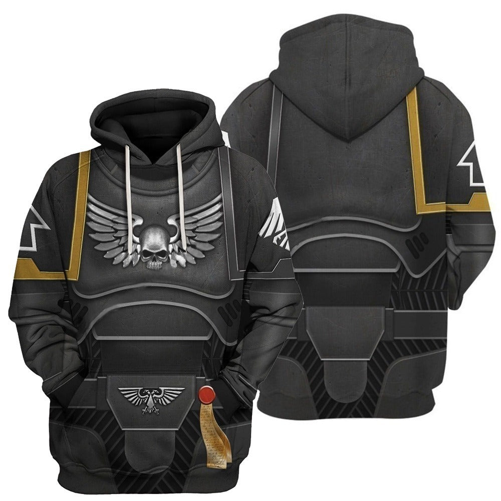 Titanium Men Raven Warriors | Grimark Space Wars Digital Print Sweatsuits Hoodies Raven Warrior - Sweatshirt / XS