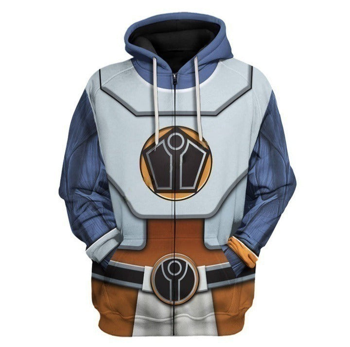 Titanium Men Raven Warriors | Grimark Space Wars Digital Print Sweatsuits Hoodies Titanium men zipper / XS
