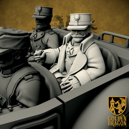 Holy Roman Empire Landwehr Officers | Golden Dragon Games Weird WW2 Role Playing Miniatures