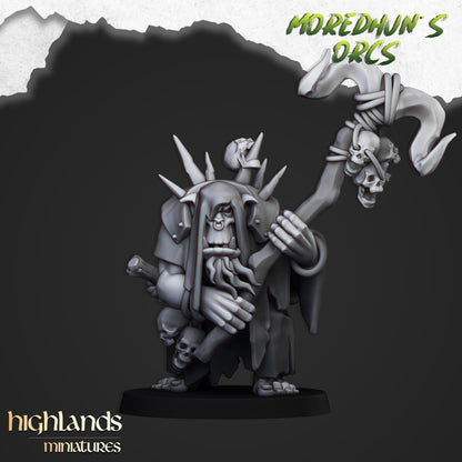 Moredhun’s Orcs Shaman Set | Highlands Miniatures 28/32mm Fantasy Wargaming Miniatures Role Playing Miniatures