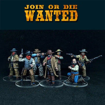 JOIN OR DIE WANTED OUTLAWS | 3D Breed 28mm Wild West Wargaming Miniatures