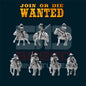 JOIN OR DIE WANTED OUTLAWS RIDERS | 3D Breed 28mm Wild West Wargaming Miniatures