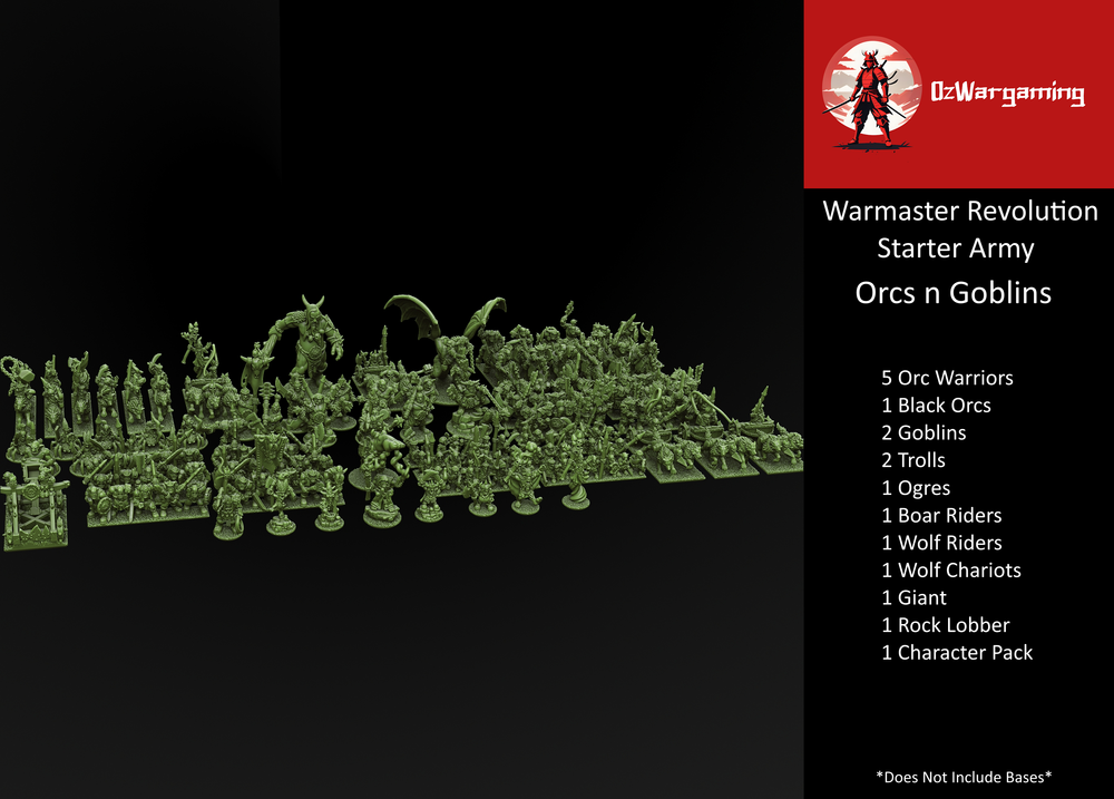 Orcs n Goblins Army Bundle | Forest Dragon 10mm Fantasy Wargaming Miniatures