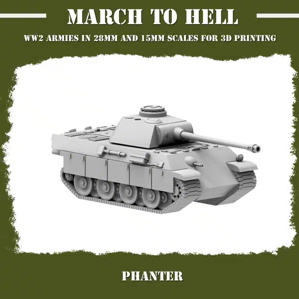 WW2 GERMAN ARMY (WEHRMACHT) PHANTER | 3DBreed 15mm Wargaming Miniatures
