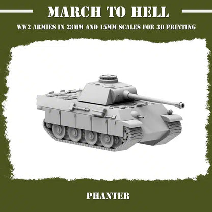WW2 GERMAN ARMY (WEHRMACHT) PHANTER | 3DBreed 15mm Wargaming Miniatures