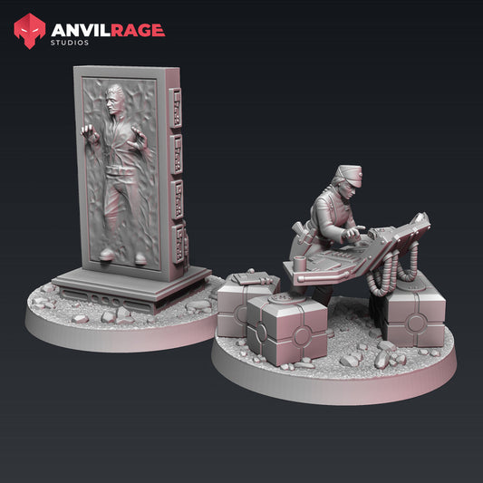 Empire POI Markers | Anvilrage Galactic SciFi Miniatures 32mm 1/47 Legion Scale Role Playing Miniatures