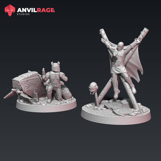 Shadow Forces POI Markers | Anvilrage Galactic SciFi Miniatures 32mm 1/47 Legion Scale Role Playing Miniatures