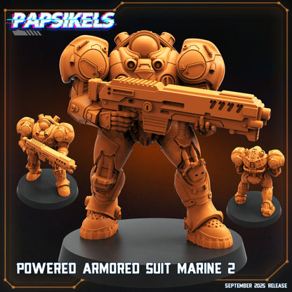 Human Colonies Ranger Power Armour | Papsikels 32mm Sci Fi Miniatures