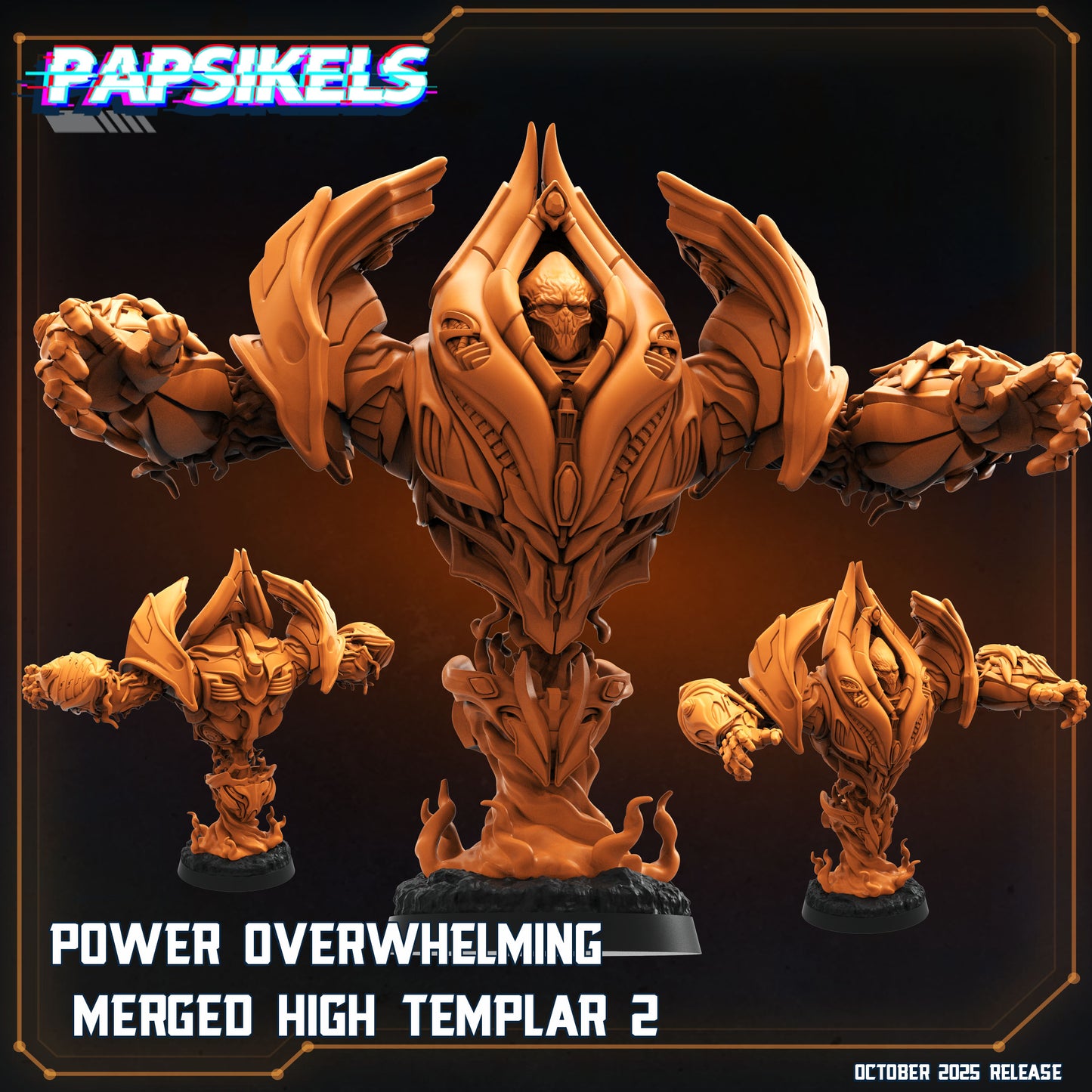 Sapients Merged Templar | Papsikels 32mm Sci Fi Miniatures