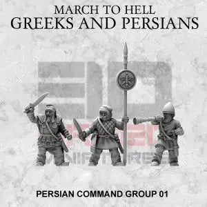 Persian Command 1 | 3DBreed 15mm Wargaming Miniatures Role Playing Miniatures