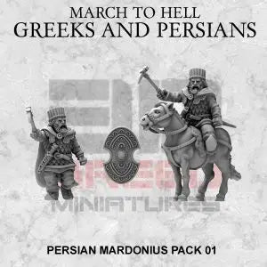 Persian General Mardonius | 3DBreed 15mm Wargaming Miniatures Role Playing Miniatures