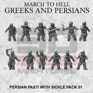 Persian Pasti Sickles | 3DBreed 15mm Wargaming Miniatures Role Playing Miniatures
