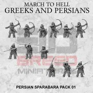Persian Sparabara | 3DBreed 15mm Wargaming Miniatures Role Playing Miniatures