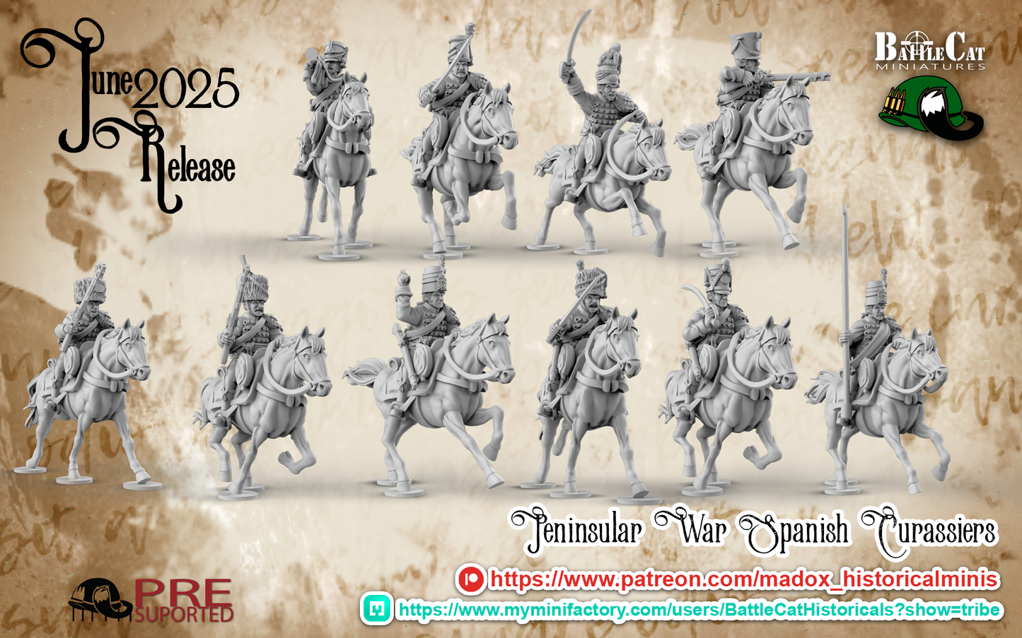 Napoleonic Spanish Peninsular Hussars | Battlecat 28mm Historical Wargaming Miniatures Role Playing Miniatures