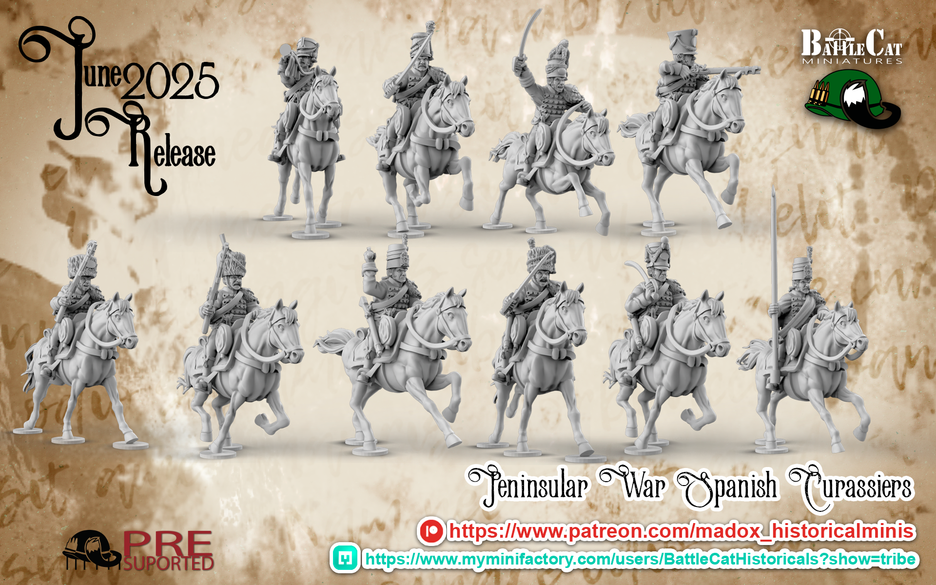 Napoleonic Spanish Peninsular Hussars | Battlecat 28mm Historical Wargaming Miniatures Role Playing Miniatures