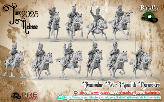 Napoleonic Spanish Peninsular Hussars | Battlecat 28mm Historical Wargaming Miniatures Role Playing Miniatures