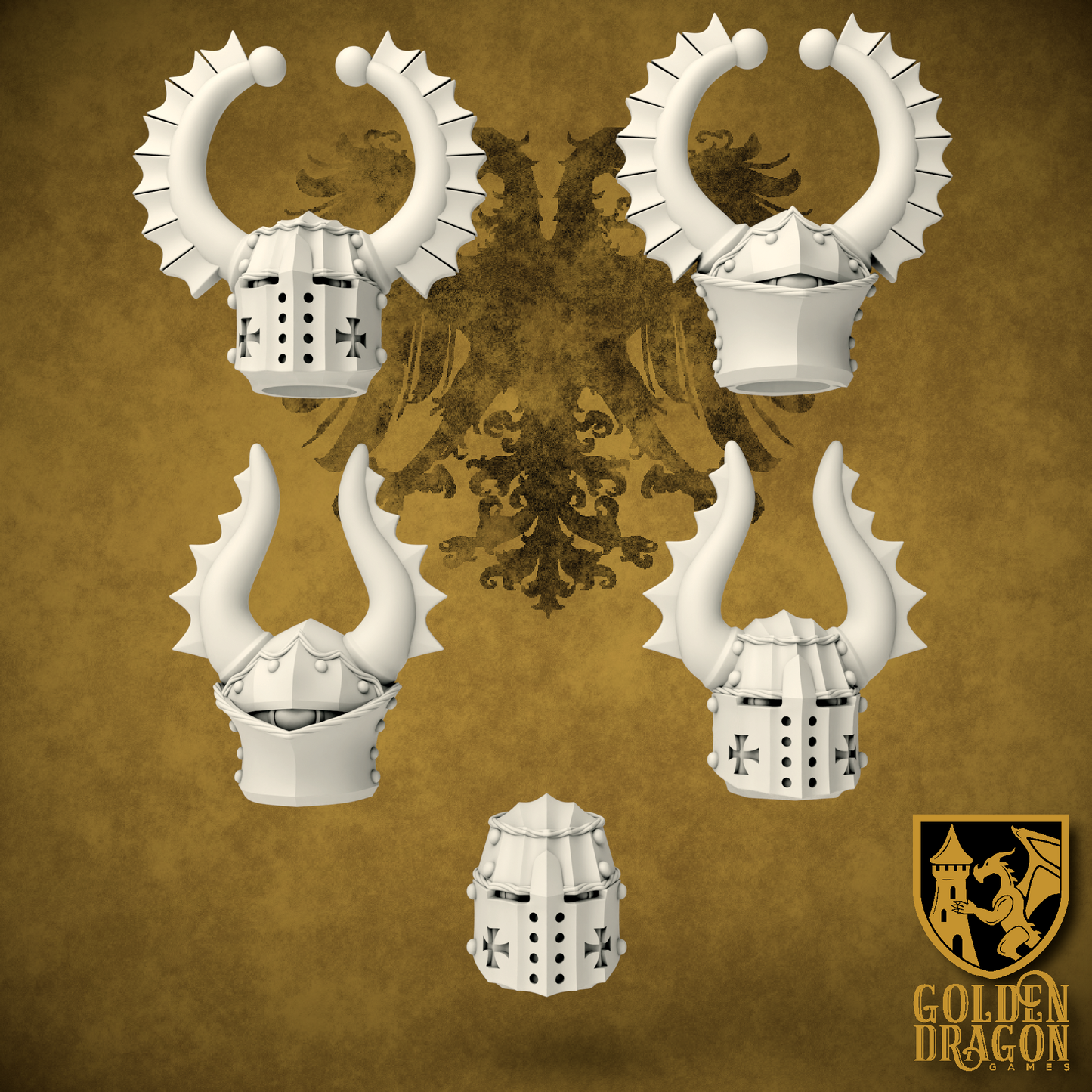 Holy Roman Empire Brandenburger Sturmtruppen Upgrade Pack | Golden Dragon Games Weird WW2 Role Playing Miniatures