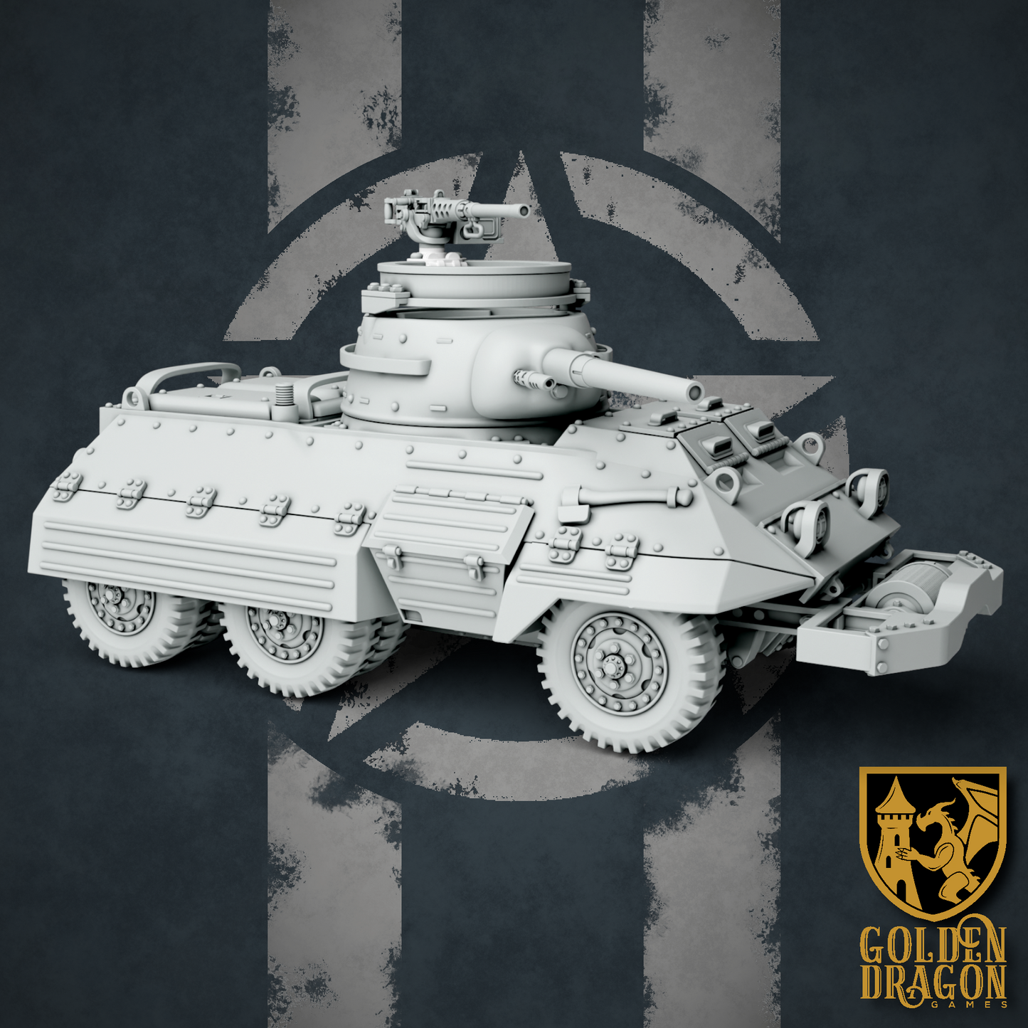 United States of America M80 Raccoon Armored Reconnaissance Car | Golden Dragon Games Weird WW2 Role Playing Miniatures