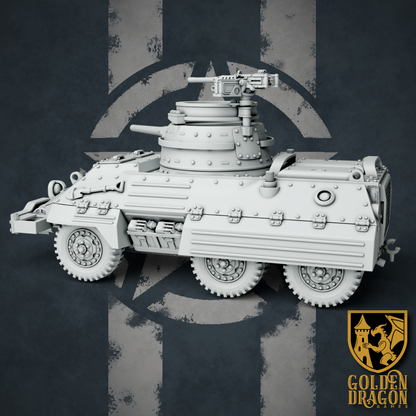 United States of America M80 Raccoon Armored Reconnaissance Car | Golden Dragon Games Weird WW2 Role Playing Miniatures