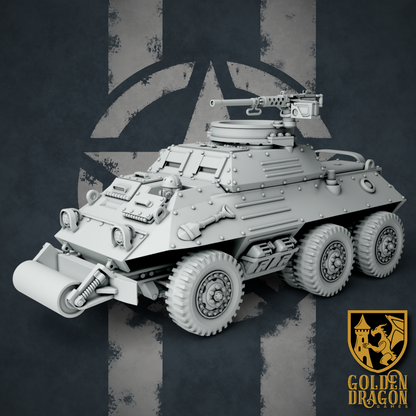 United States of America M80 Raccoon Armored Reconnaissance Car | Golden Dragon Games Weird WW2 Role Playing Miniatures
