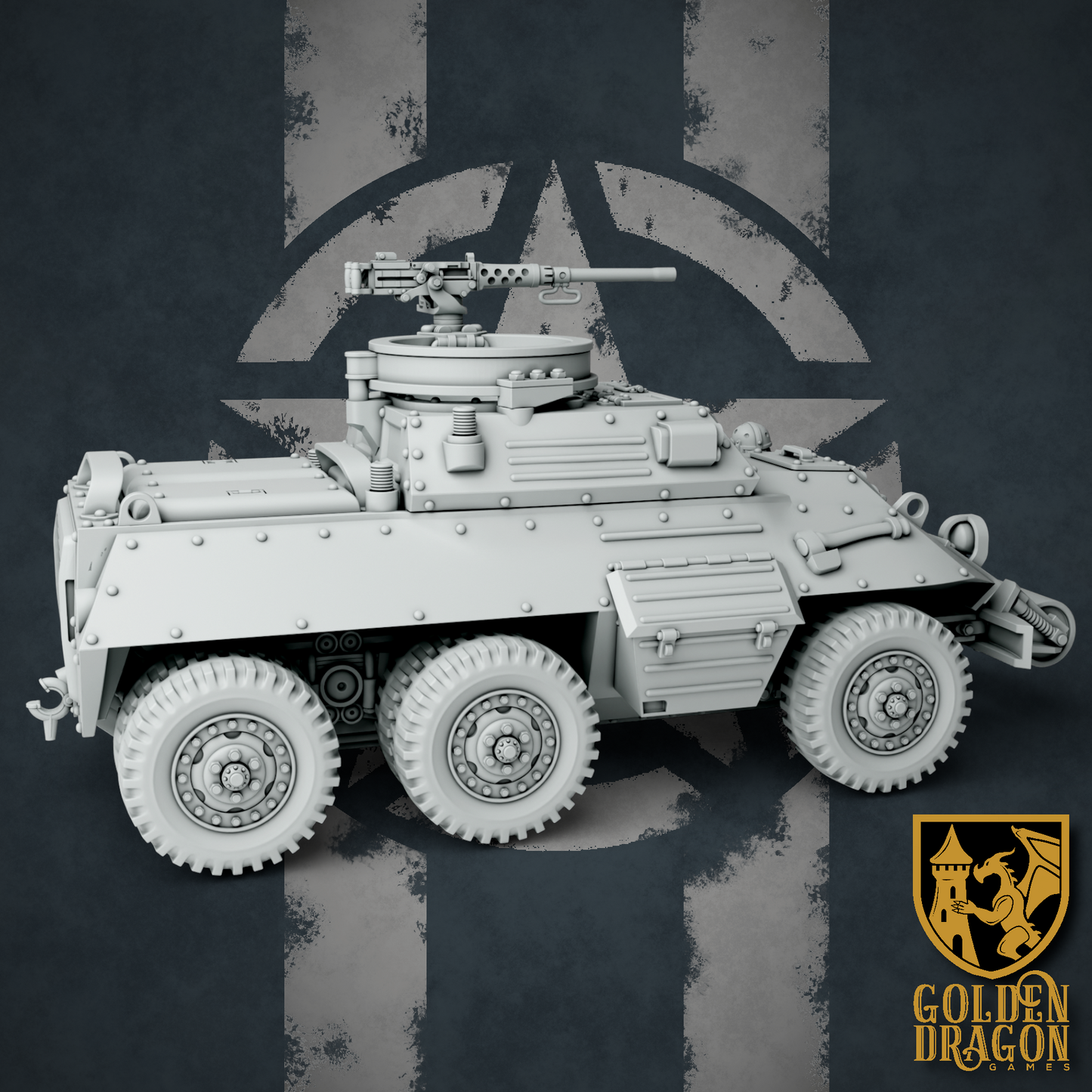 United States of America M80 Raccoon Armored Reconnaissance Car | Golden Dragon Games Weird WW2 Role Playing Miniatures