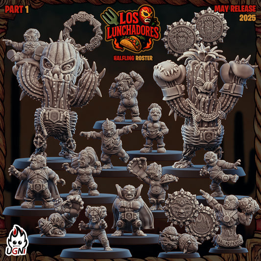 Los Luchadores Fantasy Football Team | Ugni Miniatures Role Playing Miniatures