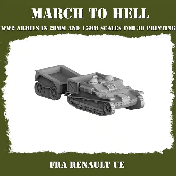 WW2 FRENCH ARMY RENAULT UE | 3DBreed 15mm Wargaming Miniatures