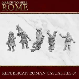 Republican Rome Casualties | 3DBreed 15mm Wargaming Miniatures Role Playing Miniatures