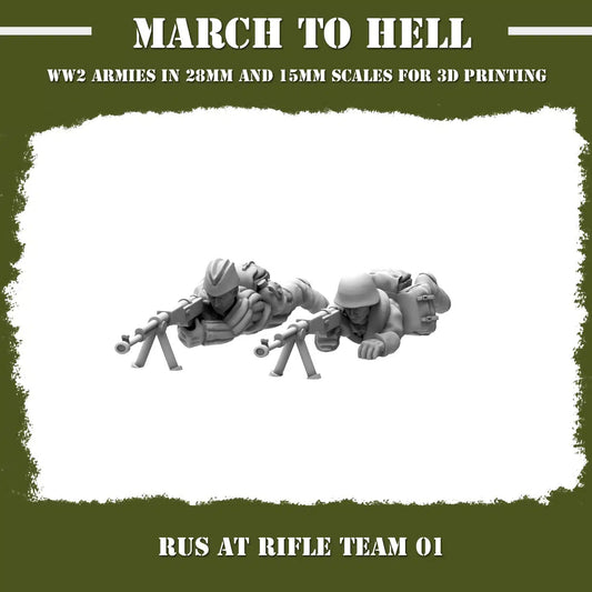 WW2 RED ARMY AT RIFLE TEAM | 3DBreed 15mm Wargaming Miniatures
