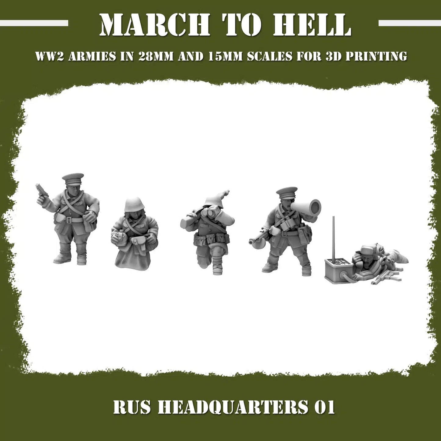 WW2 RED ARMY HQ 01 | 3DBreed 15mm Wargaming Miniatures