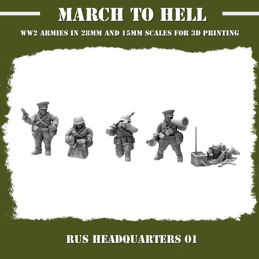 WW2 RED ARMY HQ 01 | 3DBreed 15mm Wargaming Miniatures