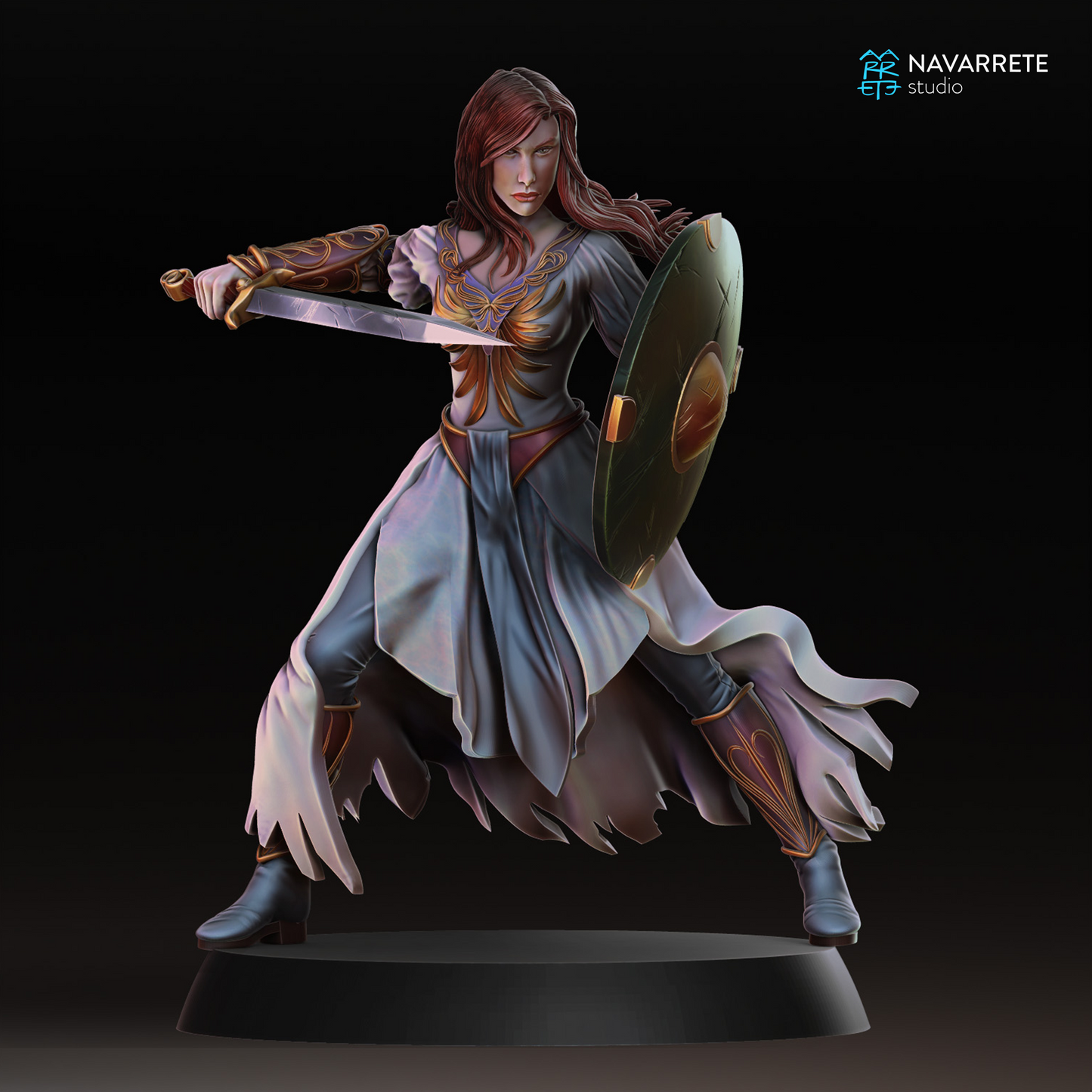 Lyssandra Daughter of Dusk | Navarrete Studios 25mm Fantasy Wargaming Miniatures