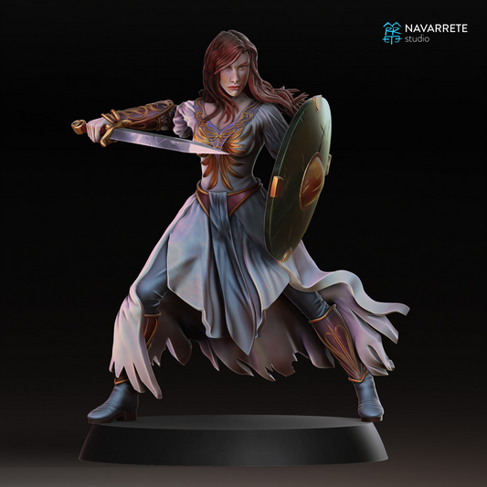 Lyssandra Daughter of Dusk | Navarrete Studios 25mm Fantasy Wargaming Miniatures