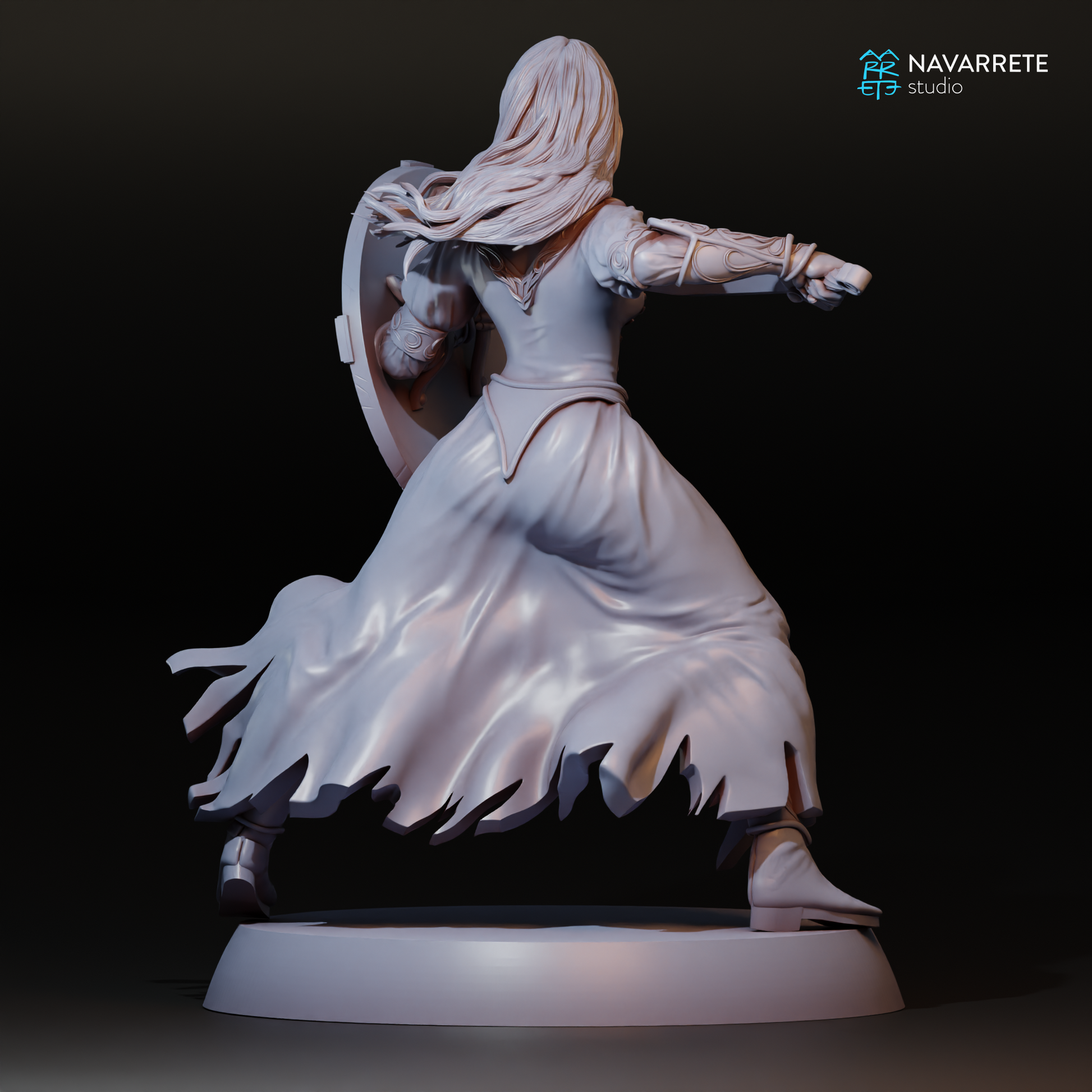 Lyssandra Daughter of Dusk | Navarrete Studios 25mm Fantasy Wargaming Miniatures