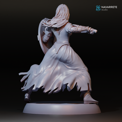 Lyssandra Daughter of Dusk | Navarrete Studios 25mm Fantasy Wargaming Miniatures